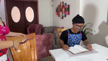 Dwarf's Wild Ride with Pregnant Latina Stepsister's Thick Cock!