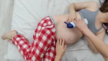 Pregnant Babe Craves Massage & Hot Creampie!