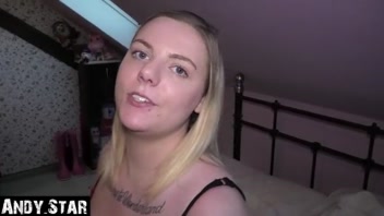 CUCKOLD GRIPS HER HAND AS SHE CONCEIVES!