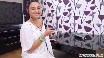 Pregnant Alyssa’s Seductive Dance & Solo Play!