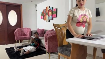 Horny Dwarf Stepbro Splits My Pregnant Pussy with Huge Cock!