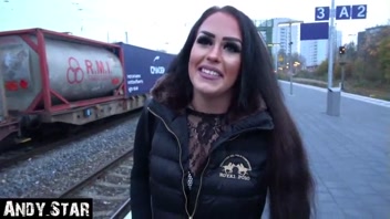 Pregnant in Station Toilet... Sperm Overflow!