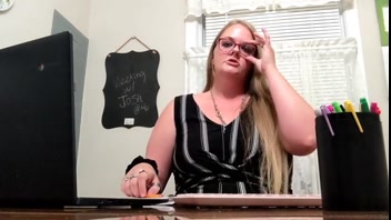 Hot Teacher's JOI in Office—Shocking Pregnancy Reveal!