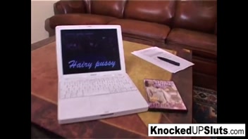 Curvy Pregnant Brunette Craves Massive BBC Action