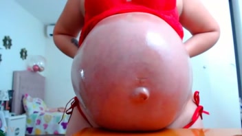 Energetic Pregnant Belly in Action!