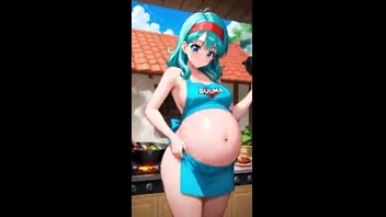 Bulma, Vegeta's Wife, Heats Up in the Kitchen!