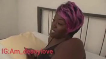 Sexy Ebony Pregnant Lesbian Enjoys Vibrator Fun