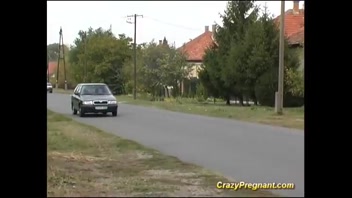 Wildly Aroused Pregnant Housewife Craves Action